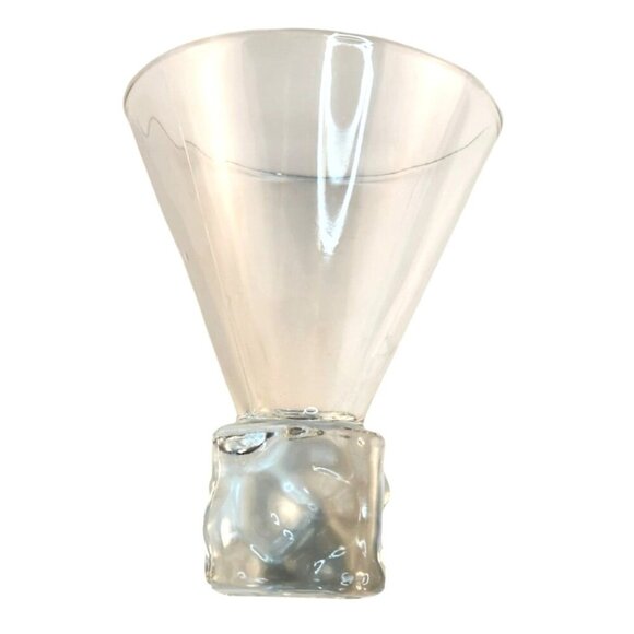 Disaronno Ice Cube Base Martini Cocktail Glasses - Set of 2 - Mid Century Martin - Picture 8 of 8